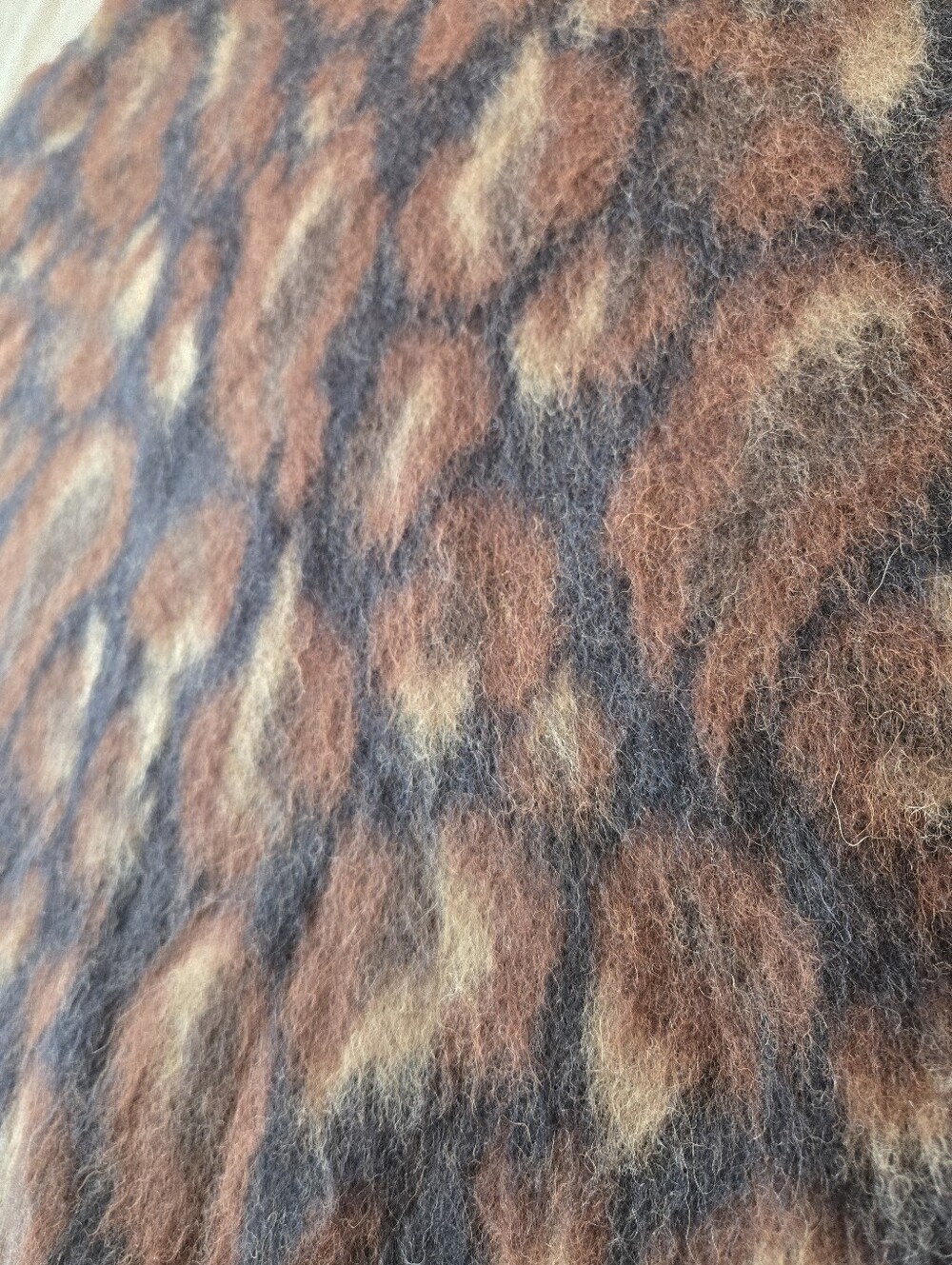 LAPOINTE Oversized Leopard Jacquard Crewneck Sweater XS / S Mohair Alpaca - Picture 6 of 11